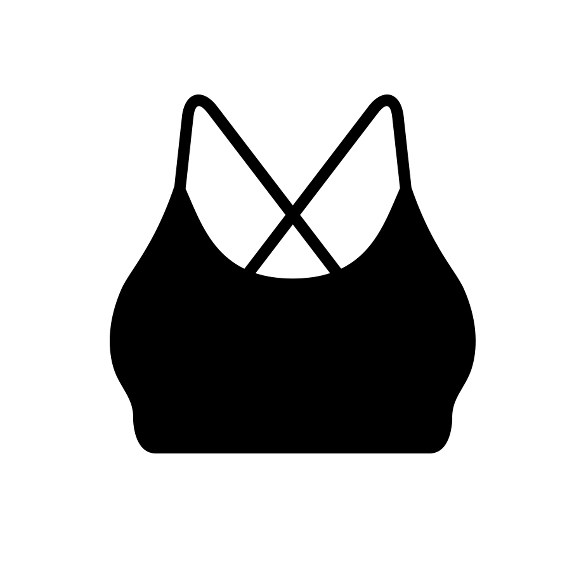 Clothing, Core Womens Large Logo Sports Bra