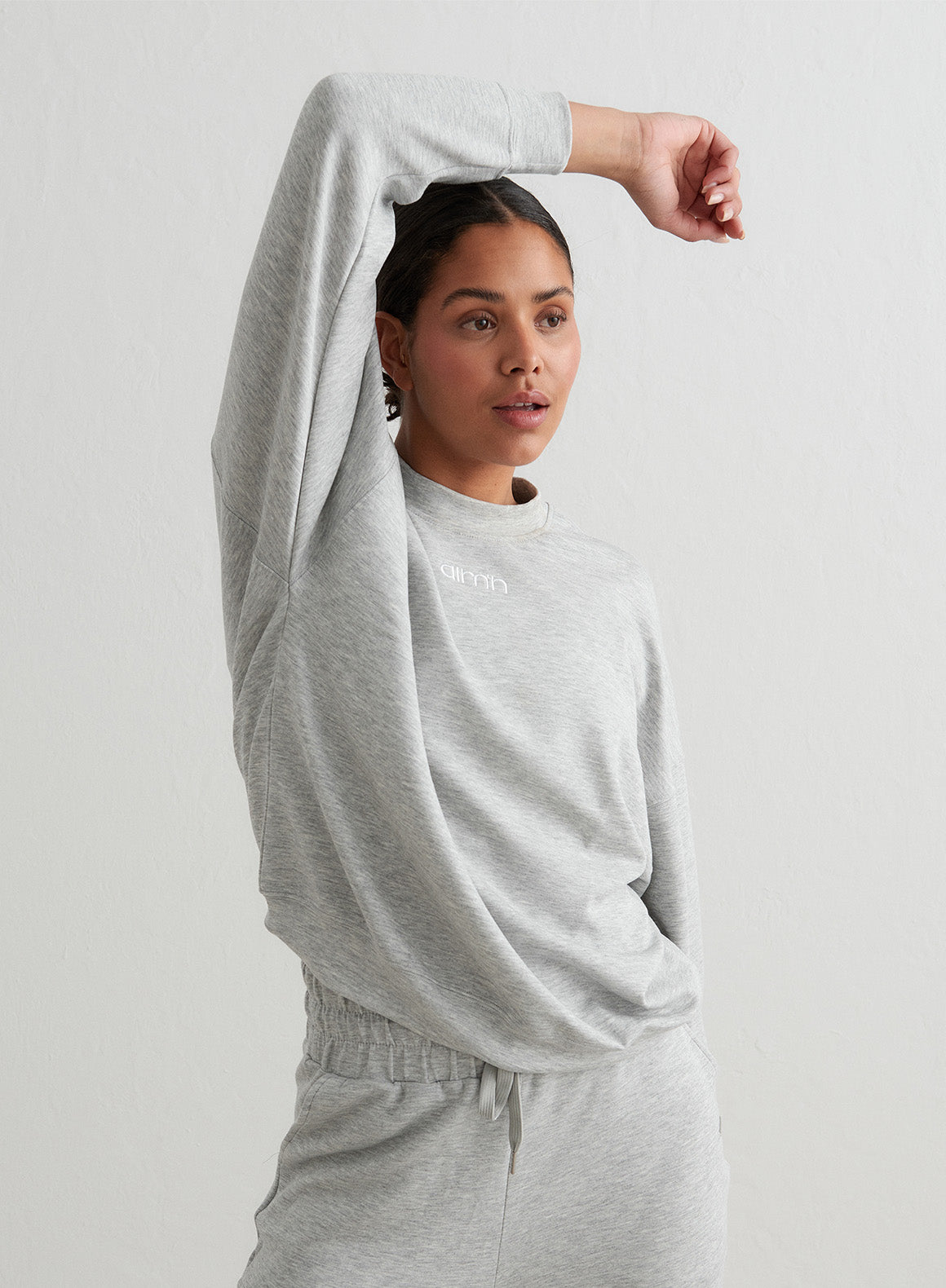 AIM'N Light Grey Melange Comfy Sweatpants - Sweatpants 