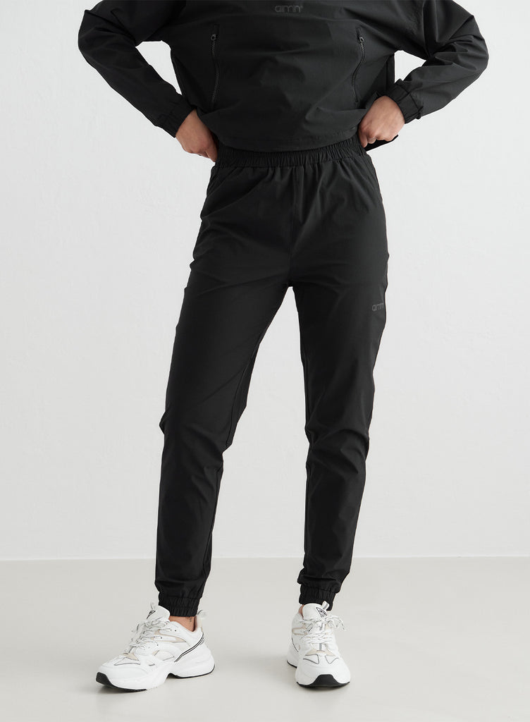 Black best sale windbreaker sweatpants