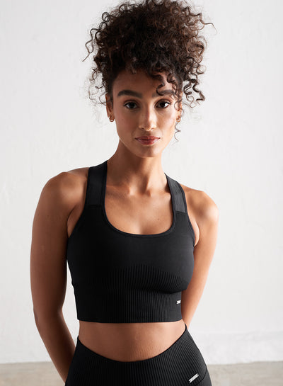 Buy BENJOY Women's 6 Straps Sports Bra (Free Size - 28-36) Black-Skin at