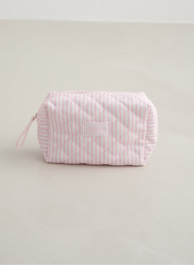 Winter Bloom Stripe Make-up Bag