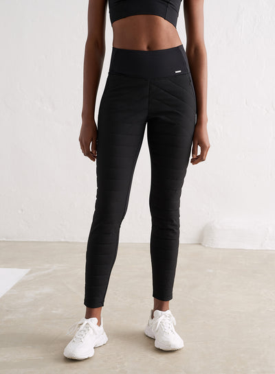Ellen Reyes Luxuriously Soft Fleece Lined Leggings 2 Pack black