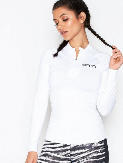 White Long Sleeve 20 aim'n sportswear