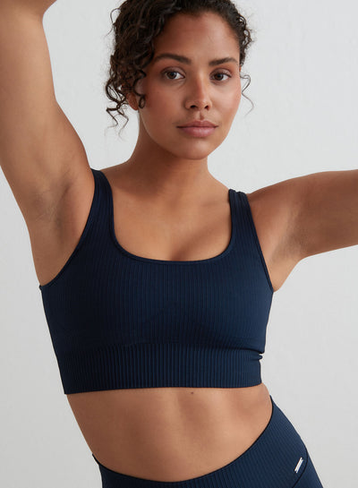 Abessentials LLC. ABE Women's Seamless Strappy Padded Sports Bra - Bras for  Workout, Yoga, Gym, and Fitness, Black, Small at  Women's Clothing  store